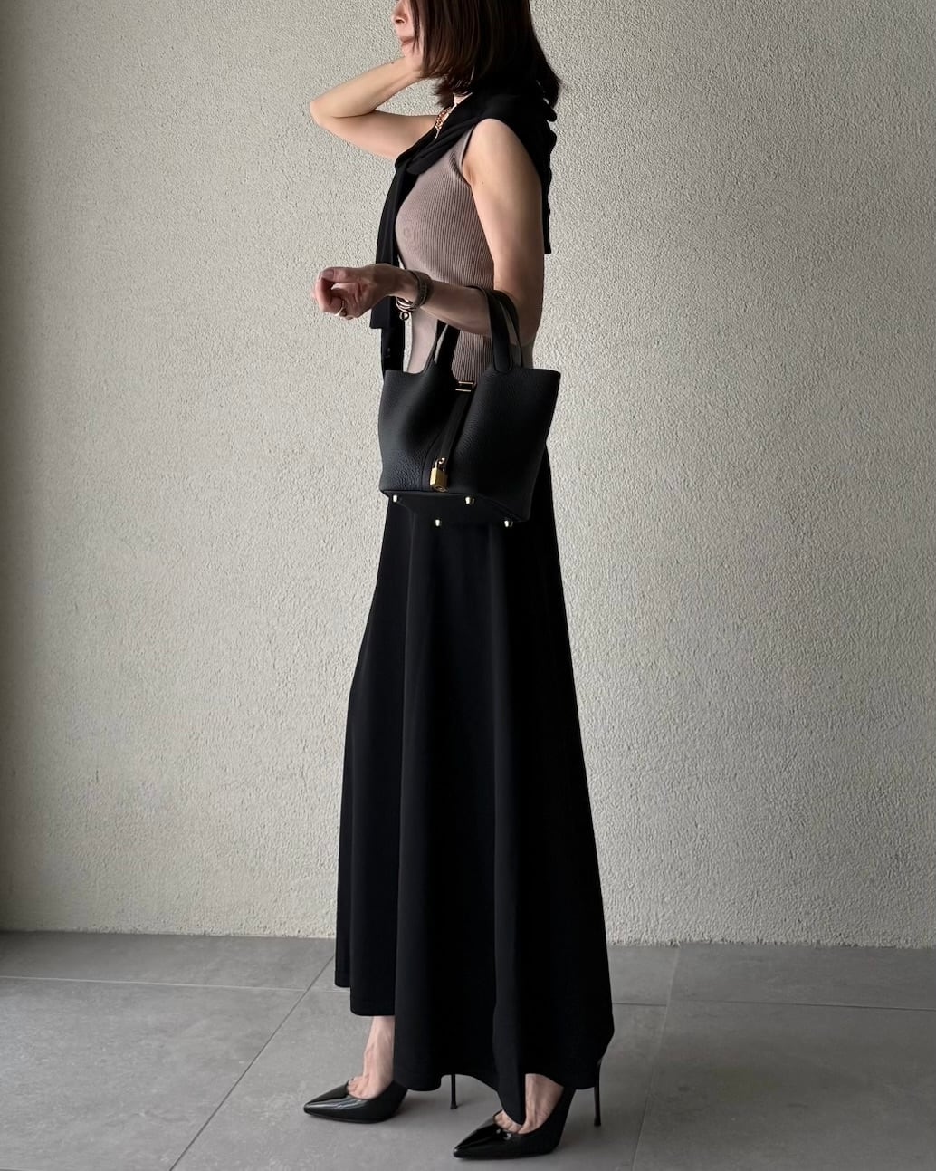 SYSORUS × akko3839 ストレッチニットロングスカート 821232 | SYSORUS