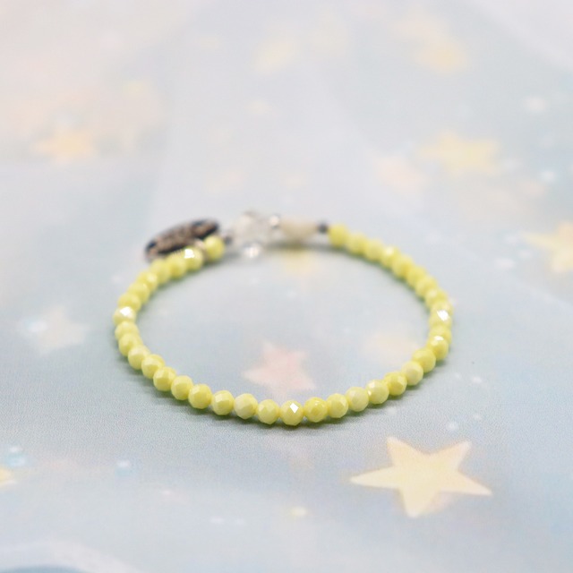 【Baby ☆ Kids Collection】ホワイトシェル×ジルコニア ブレスレット