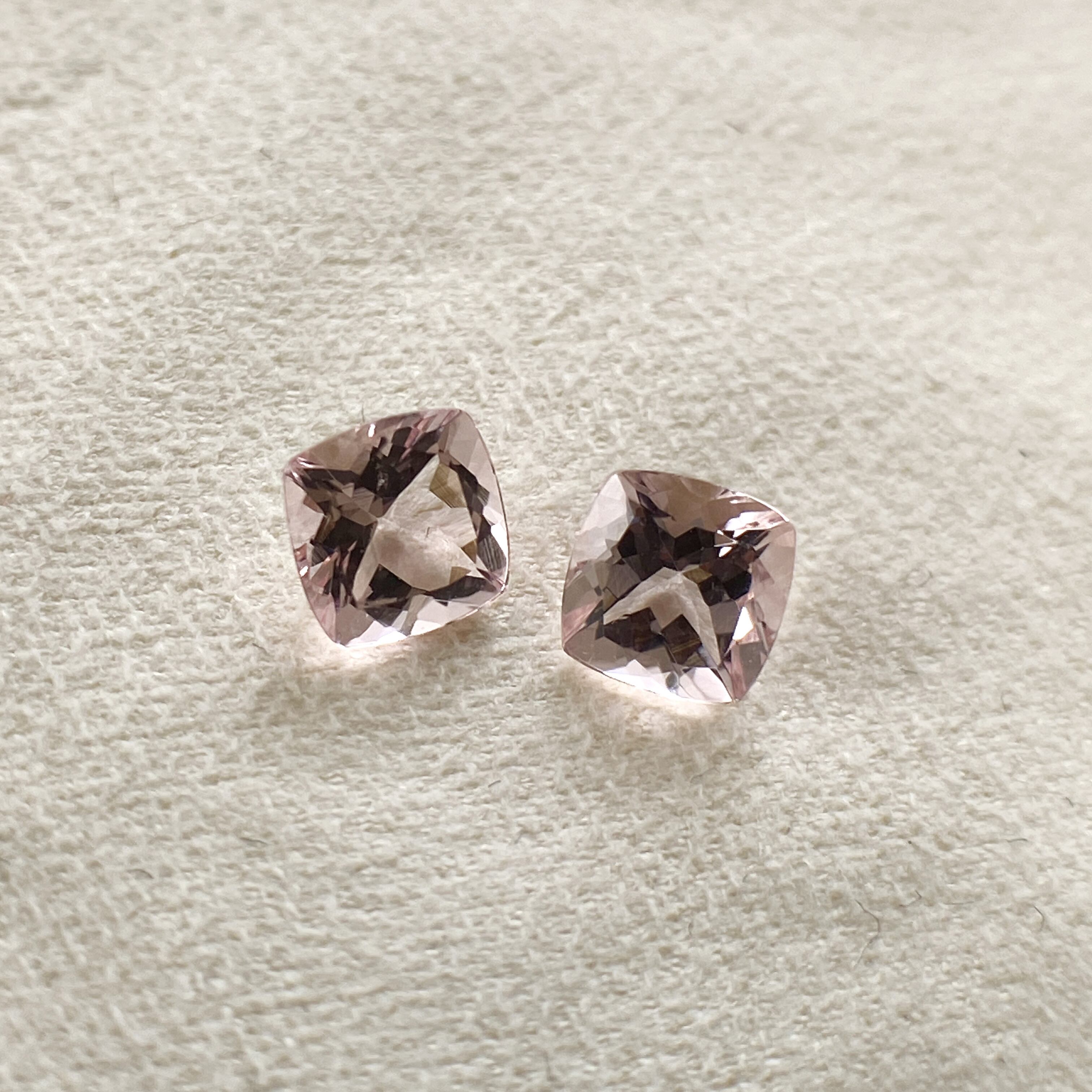 Morganite 0.85ct /2pc モルガナイト kg-0078