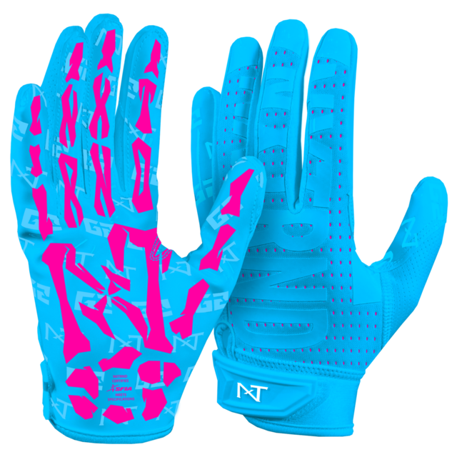 送料無料 新品 underarmour アメフト グローブF8 L BLUE NEW UA F8 Football Receiver Gloves Adult L Under Armour Limited