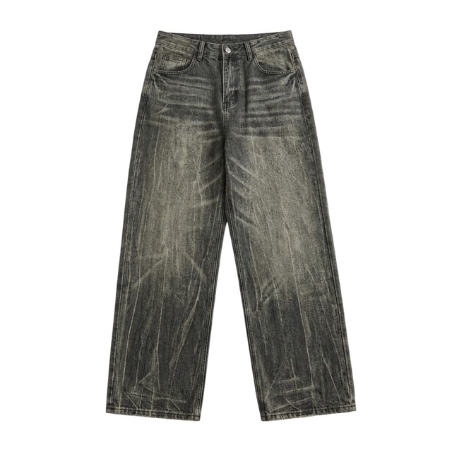 Antique design denim pants 0013