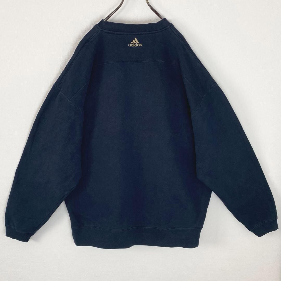 アディダス ノートルダム大学 カレッジ刺繍スウェット ネイビー紺XL
