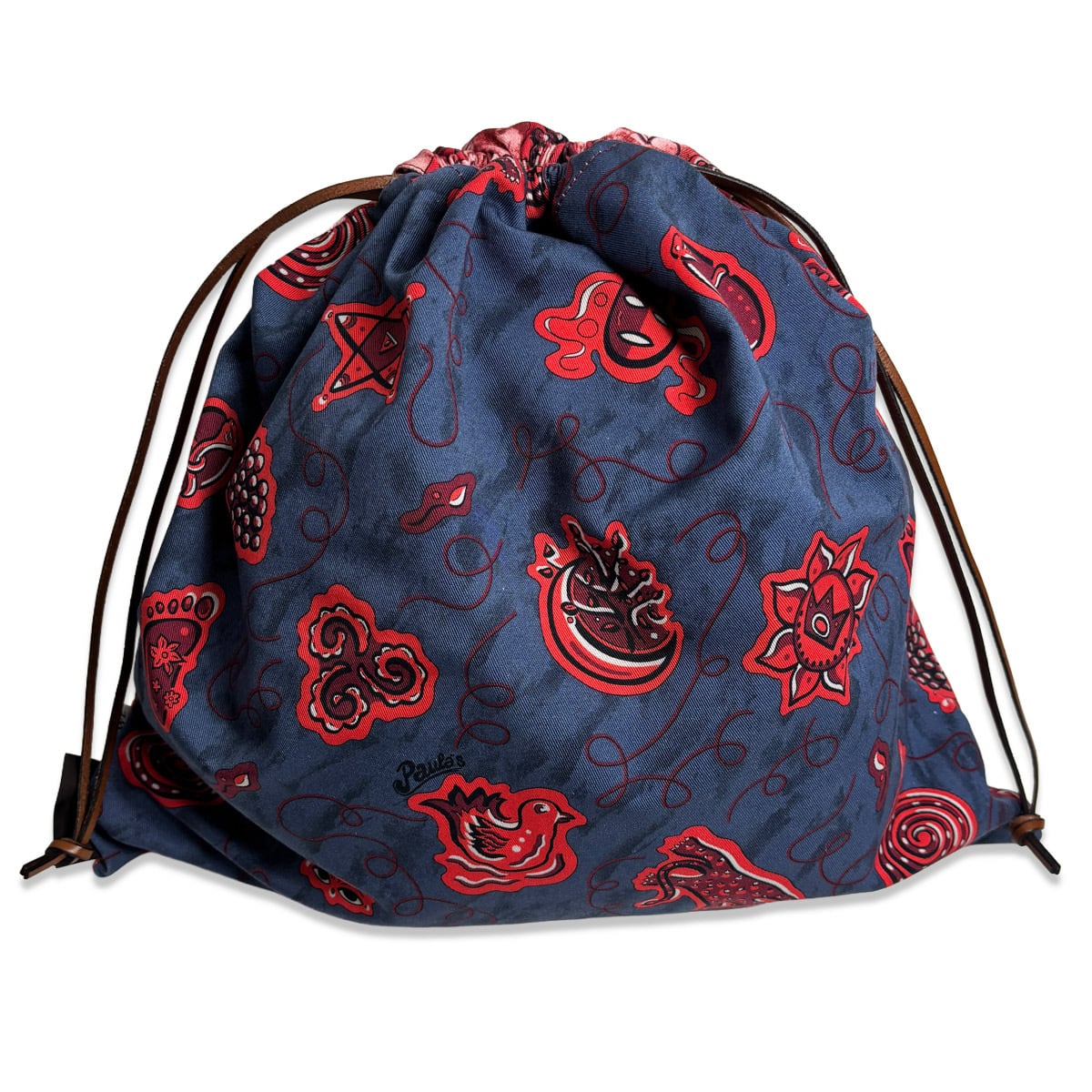 中古】 ロエベ LOEWE 巾着 バッグ ポーチ パウラズイビザ (Paula's
