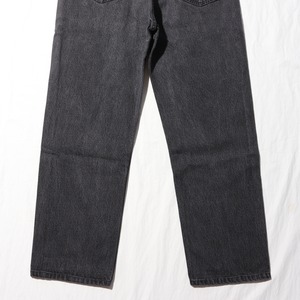 美品 36×30 裾上げ済 Levi’s 501 USA 93年 サルファーブラック デニムパンツ