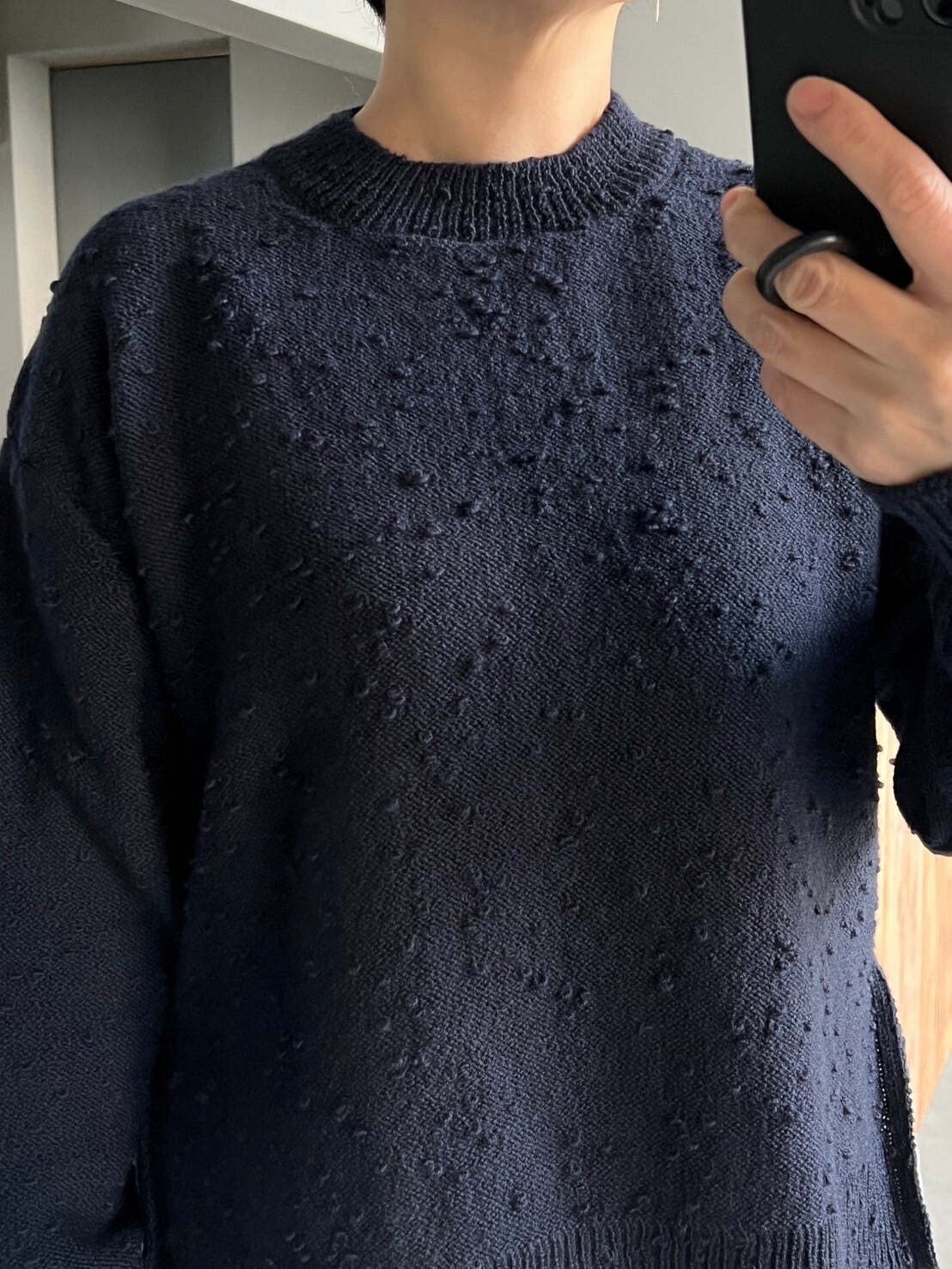 ウールノットヤーンPO プルオーバー ニット homspun ホーム ウールノットヤーンPO プルオーバー ニット homspun ホーム