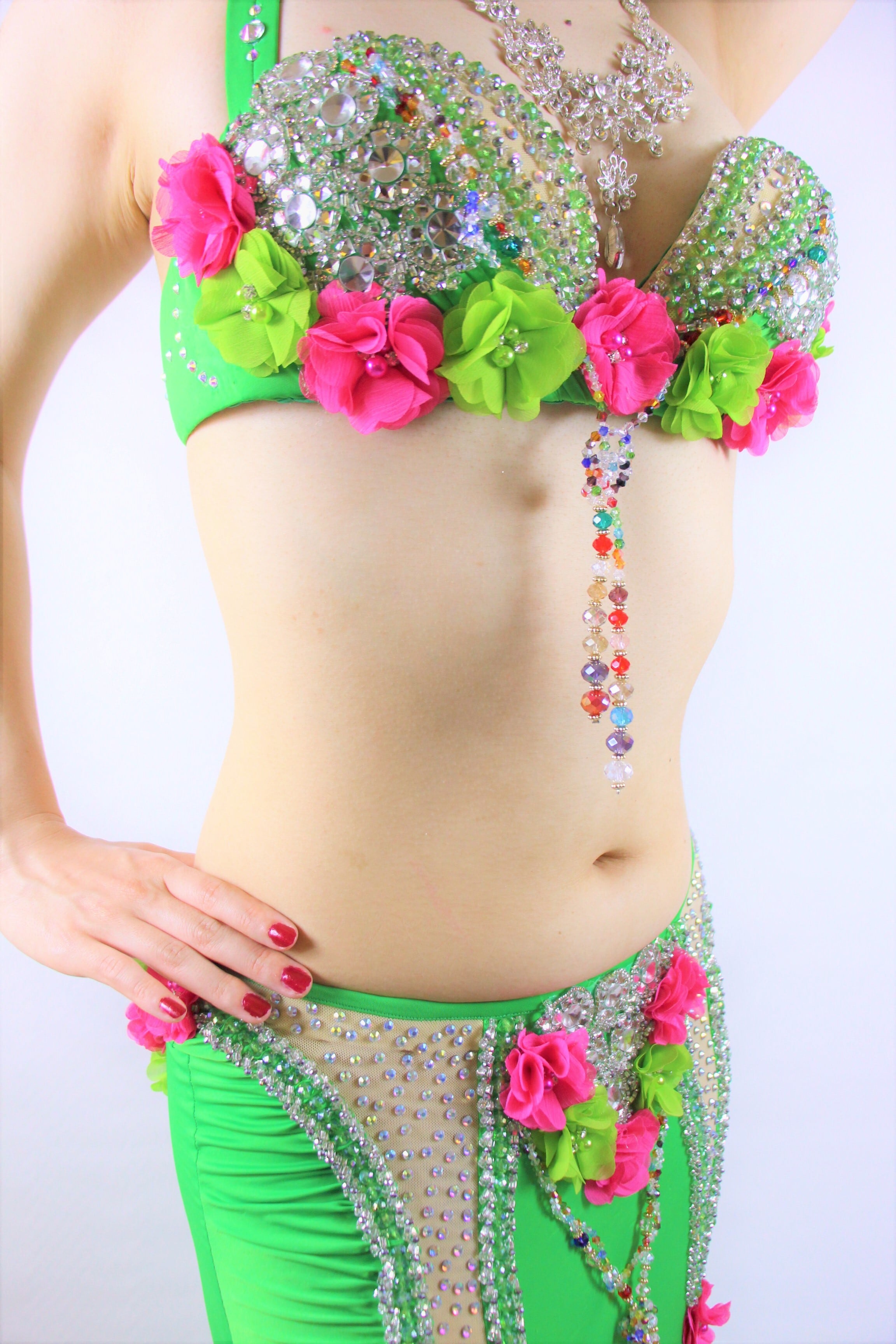 Yasser Green 4902 | ベリーダンス衣装・ハムサグッズのお店 Hamsa Belly