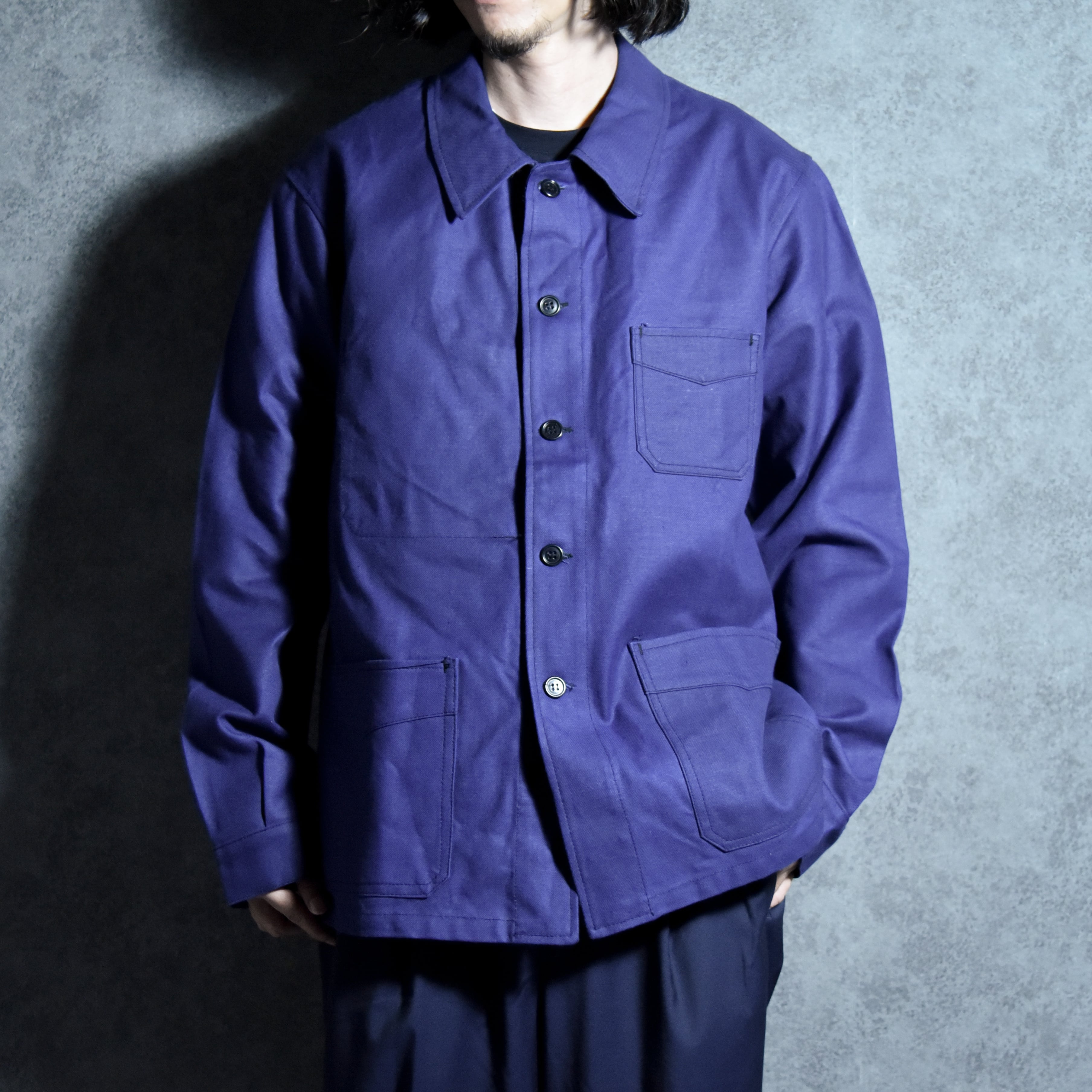 DEAD STOCK】50-60s French Work Twill Work Jacket Coverall フレンチ