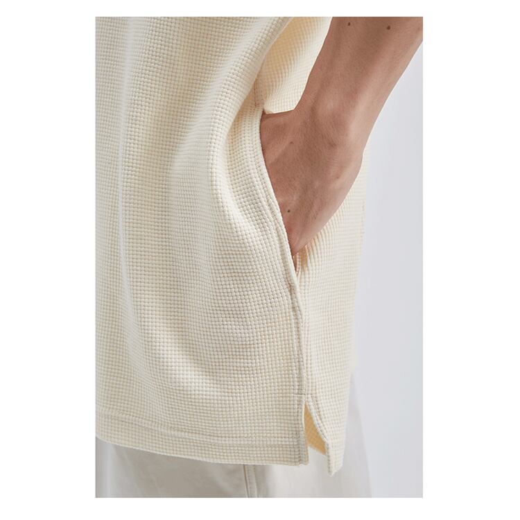 ★WAFFLE LOOSE POLO SHIRT　　　　　　01073