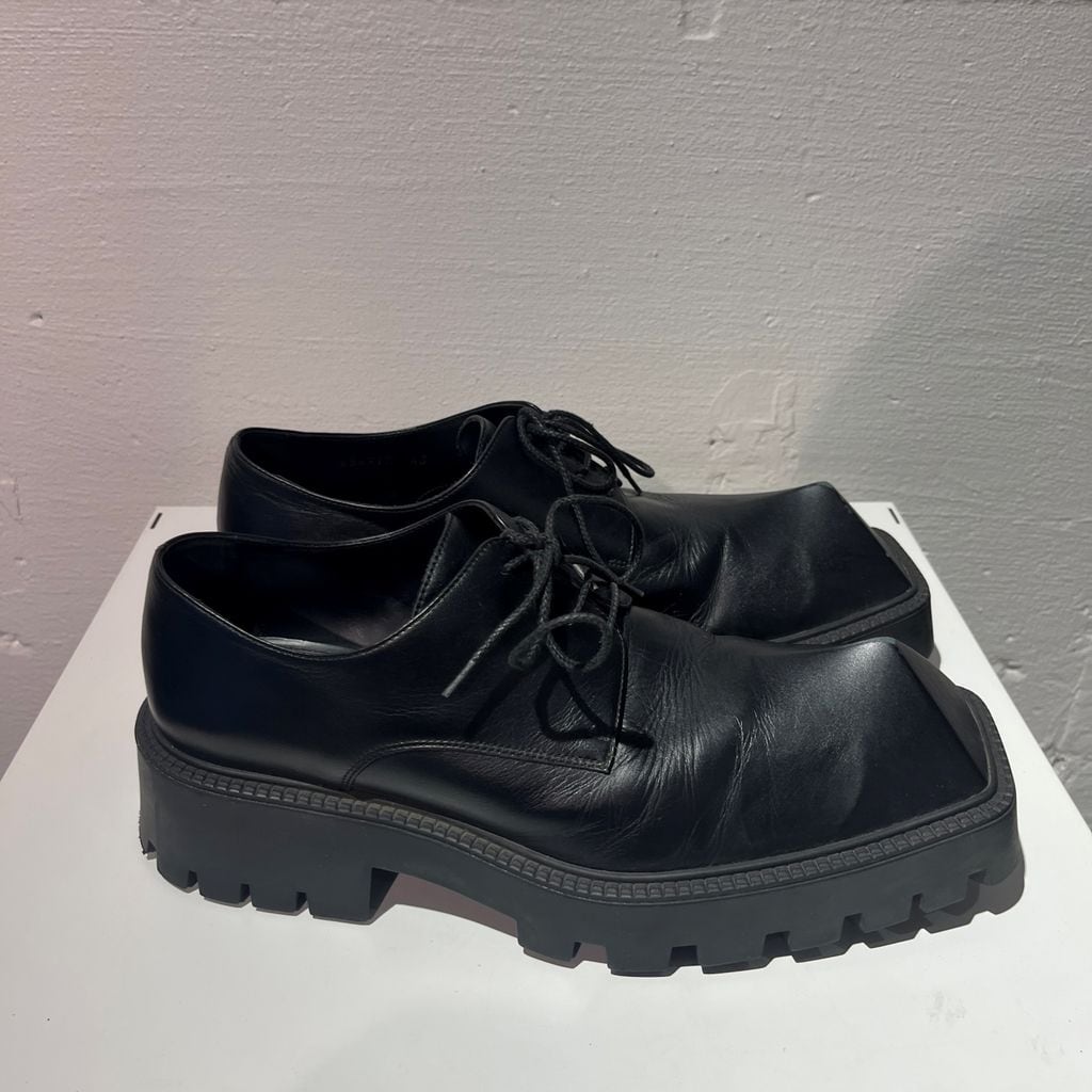 BALENCIAGA バレンシアガ RHINO Derby Shoes レザーシューズ ブラック