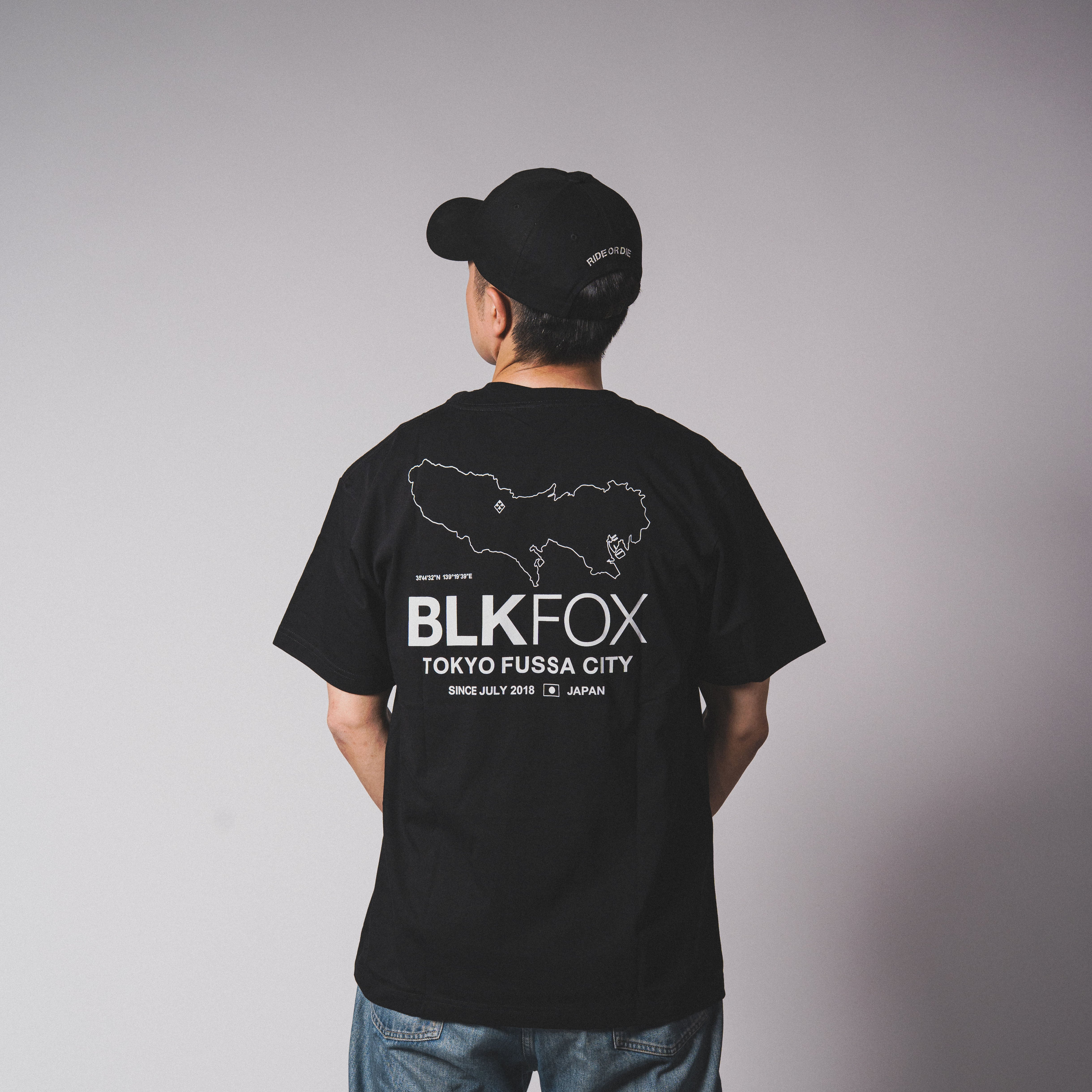 BLKFOX T-Shirt-01／BLACK × LUMINOUS (蓄光 BLKFOX SELECTION