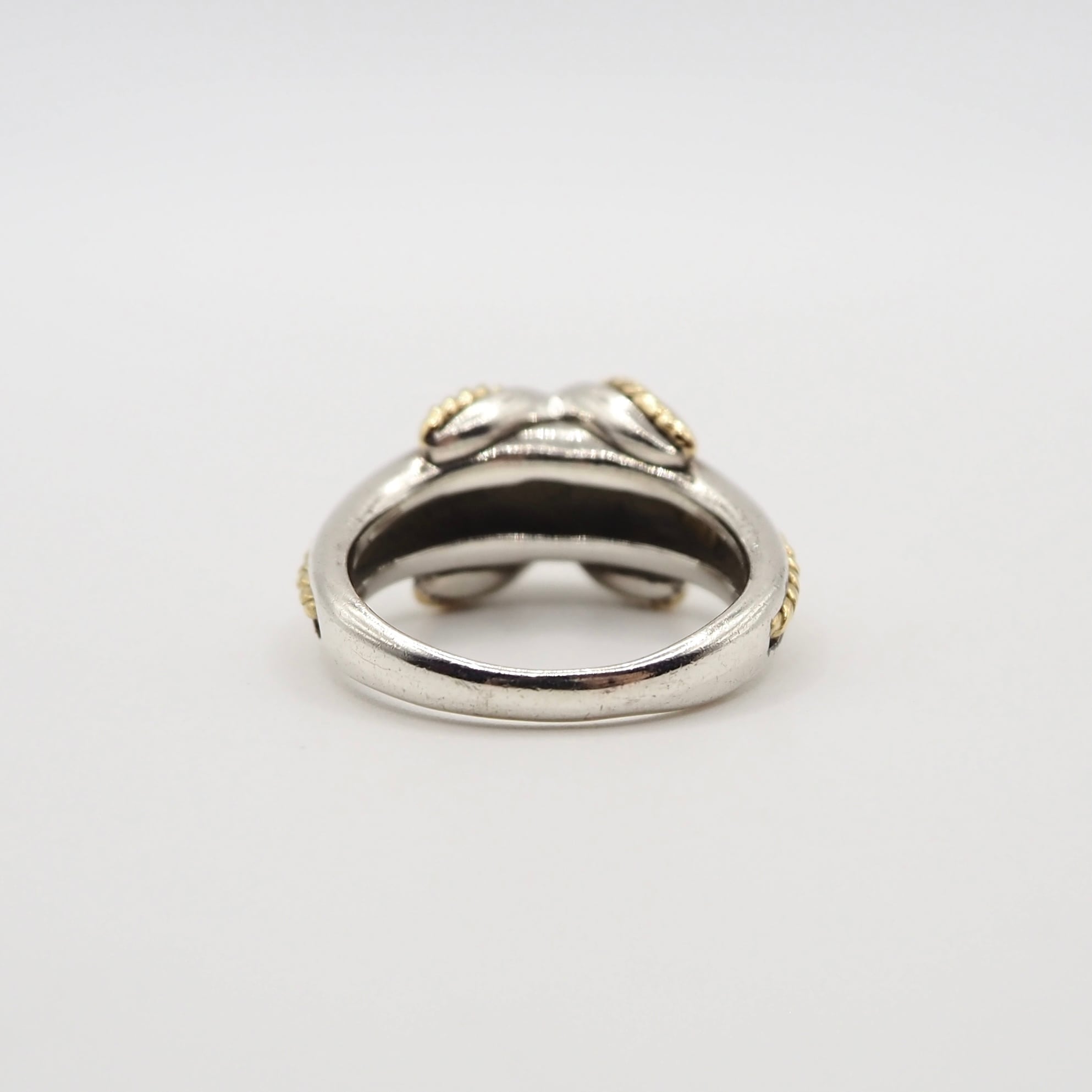 Tiffany&Co. 約11号 シグネチャーコンビリング K18 シルバー925