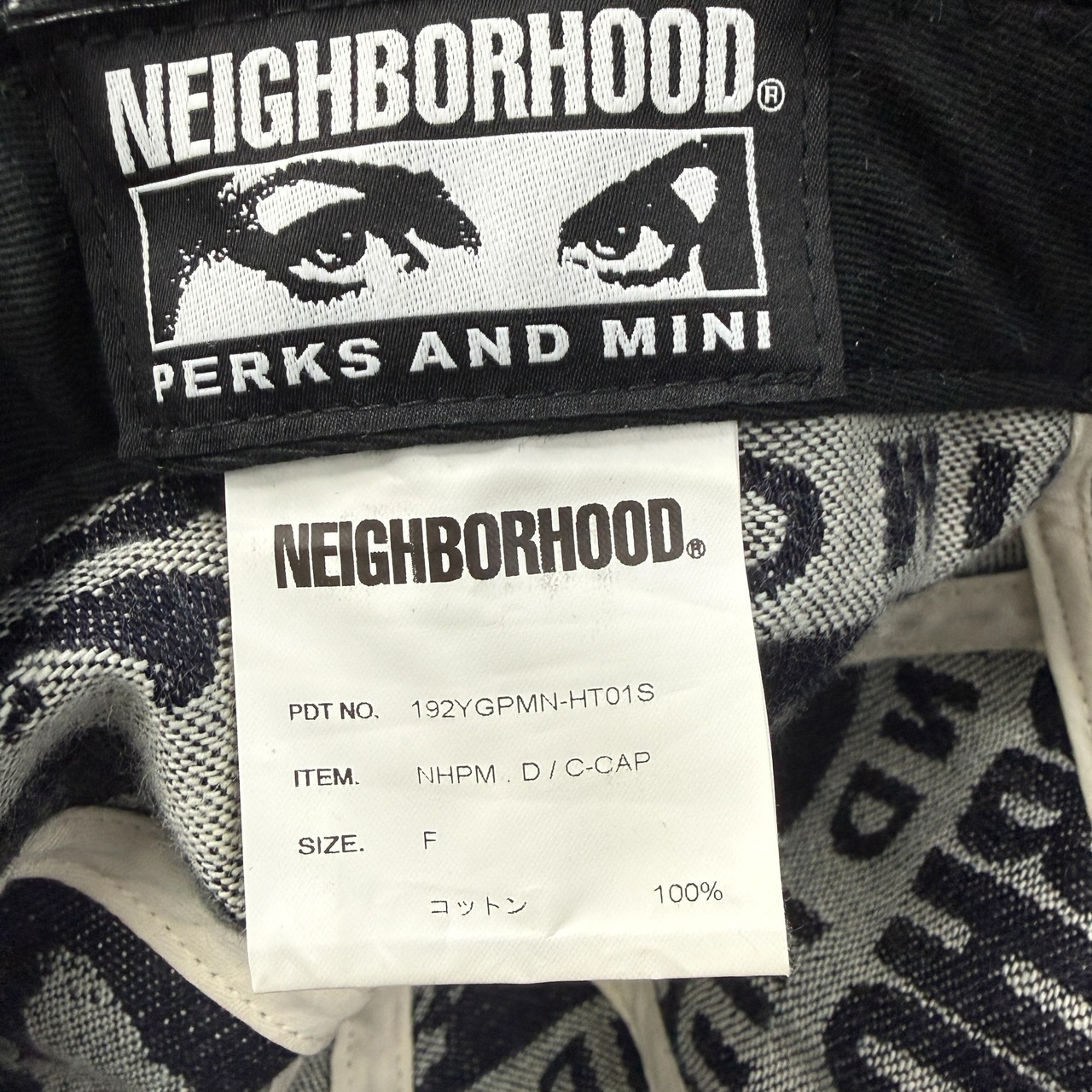 【NEIGHBORHOOD × P.A.M.】ネイバーフッド ×パム "NHPM . D / C-CAP" 2019AW デニムキャップ