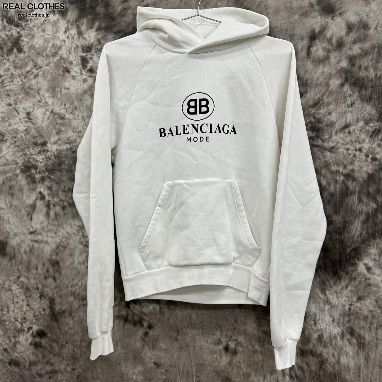 BALENCIAGA/バレンシアガ BBロゴプリントプルオーバーパーカー 508118 