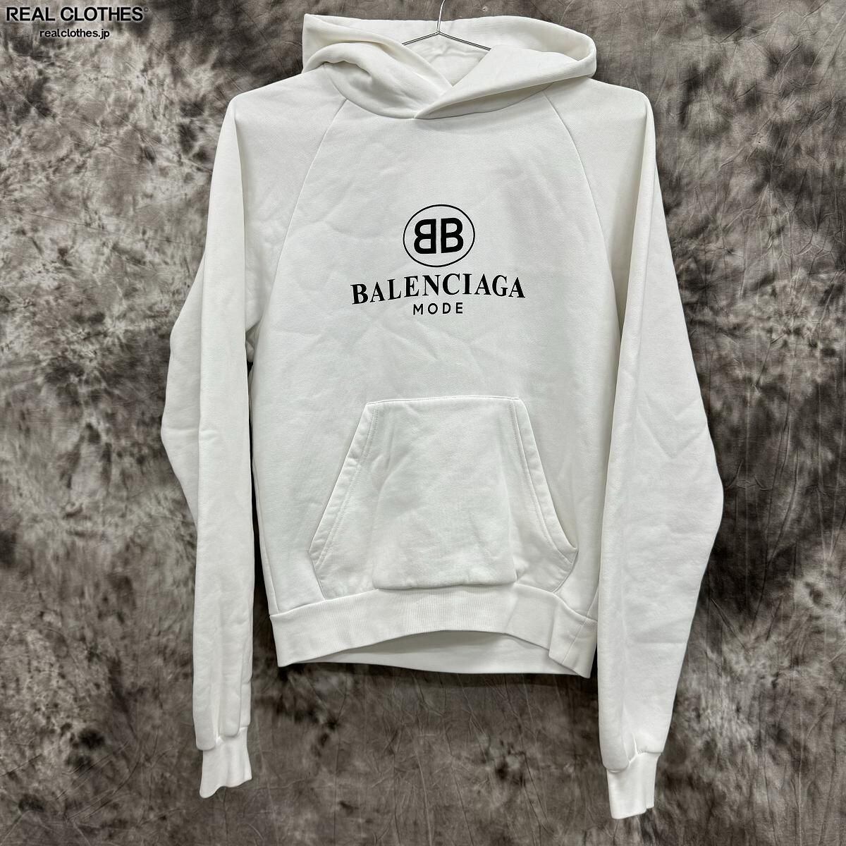 BALENCIAGA/バレンシアガ BBロゴプリントプルオーバーパーカー 508118 