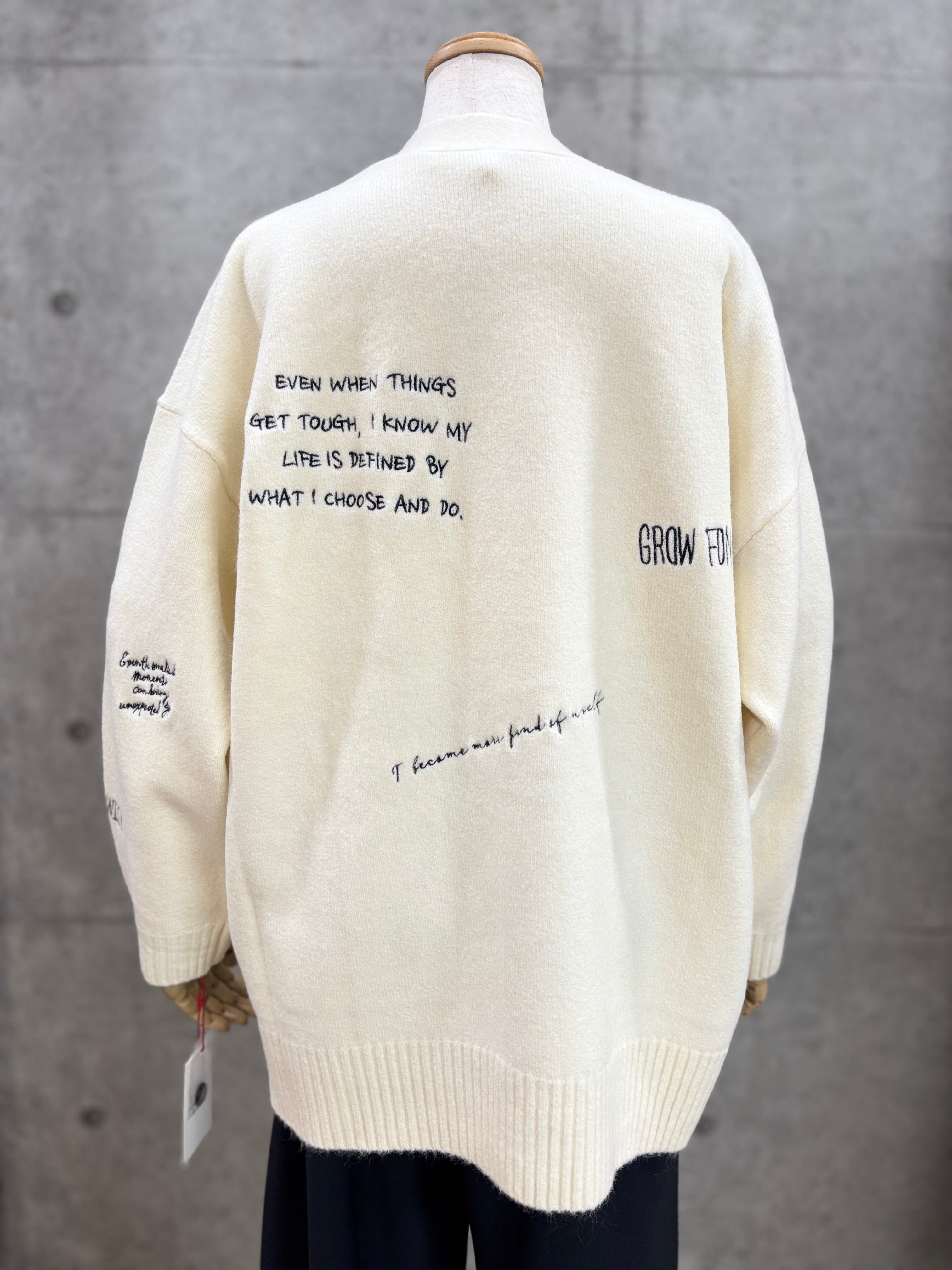 40%OFF】DigniteCollier(ディニテコリエ)刺繍KNIT CD ニット カーデ