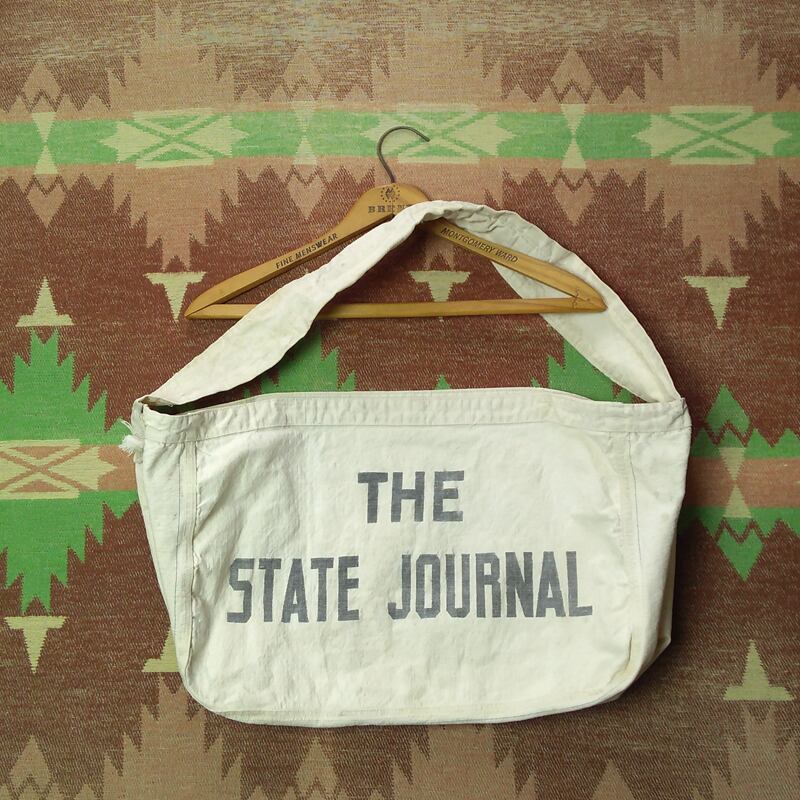 50s～ THE STATE JOURNAL Canvas Newspaper Bag | Wonder Wear 