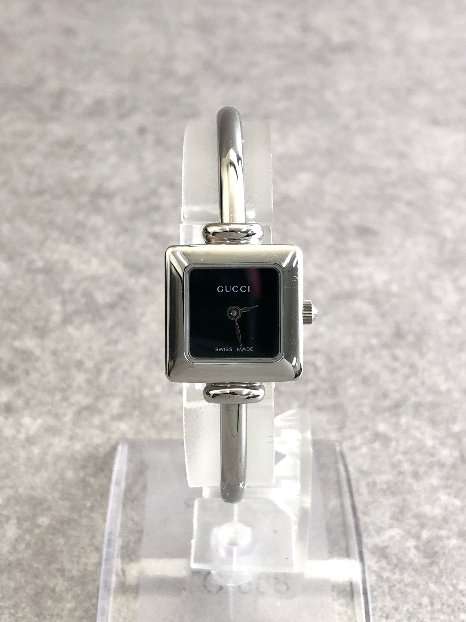 GUCCI グッチ 腕時計 シルバー スクエア ステンレススチール 1900L