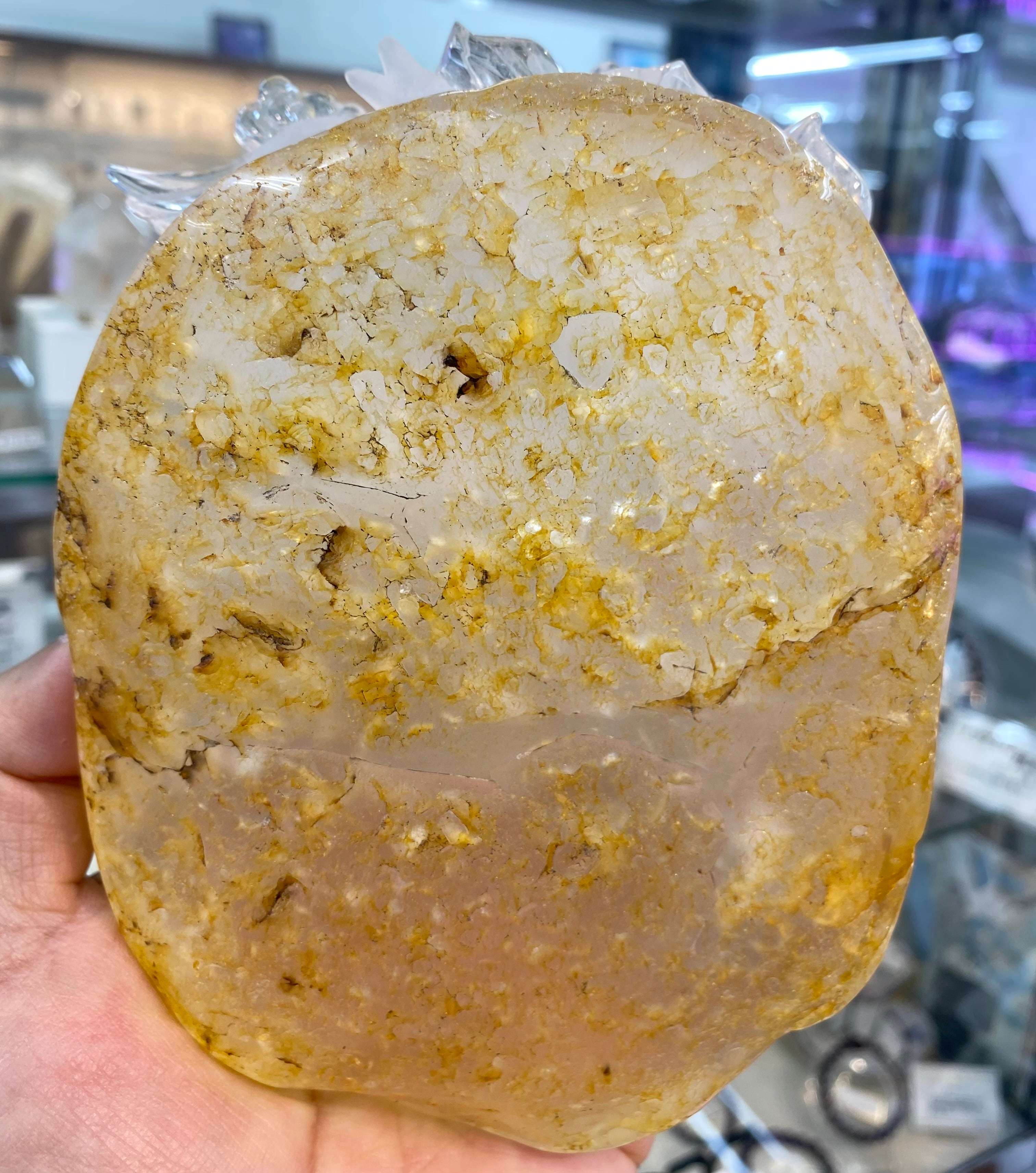 厳選 水晶鳳凰 透かし彫り水晶鳳凰 虹入り！ライモナイト入り水晶鳳凰