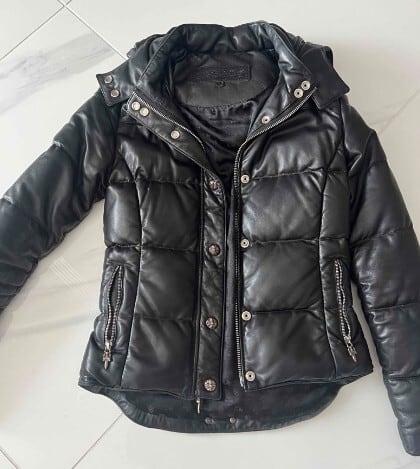CHROME HEARTS クロムハーツ レザー ダウン | chromehearts CHROME HEARTS クロムハーツ レザー ダウン | chromehearts