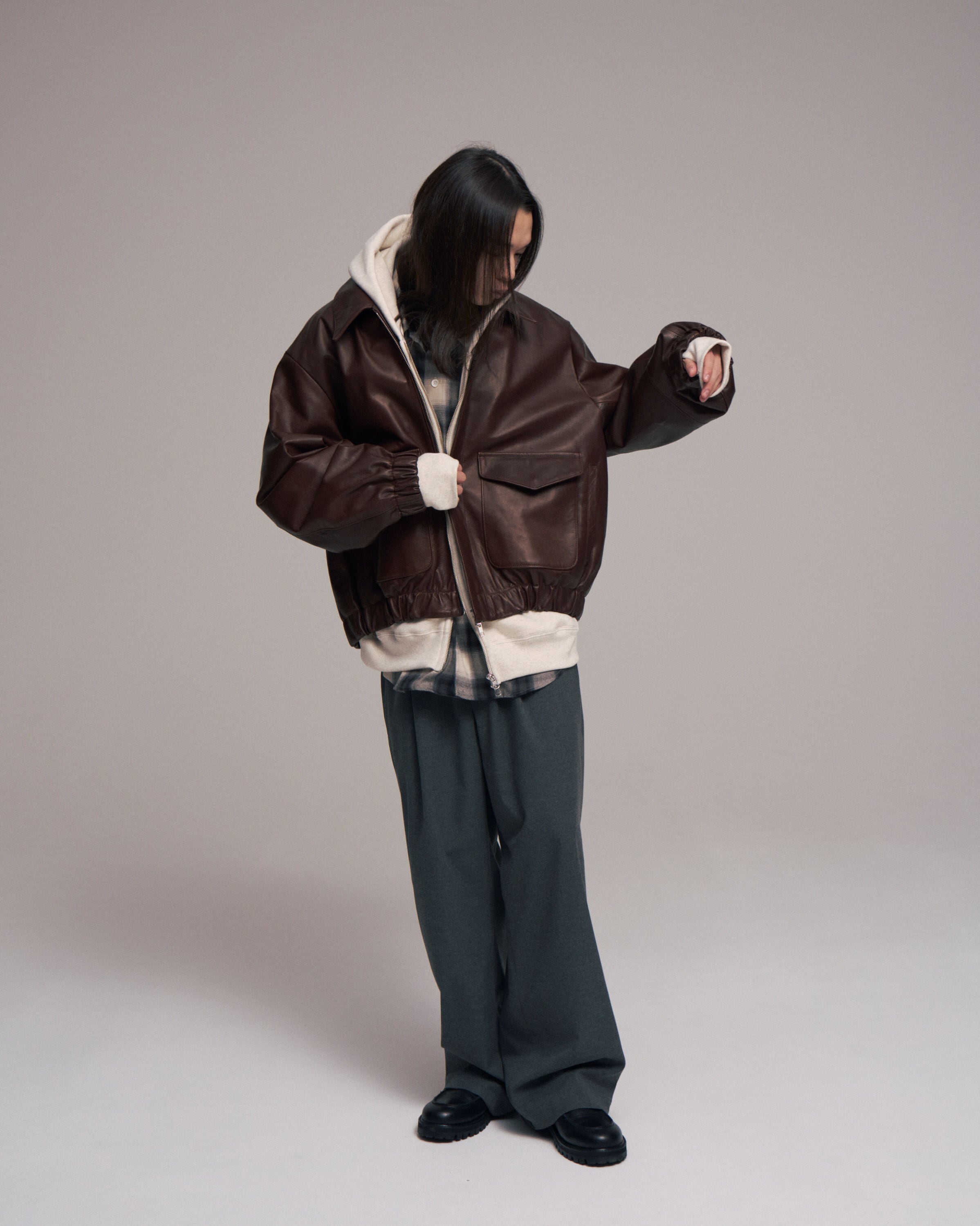 superNova. Leather flight jacket - Horsehide/Brown | novastore