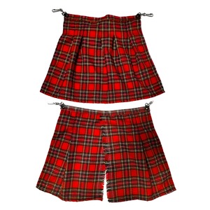 UNFINISHEDボンテージパンツバムフラップスカート20230099