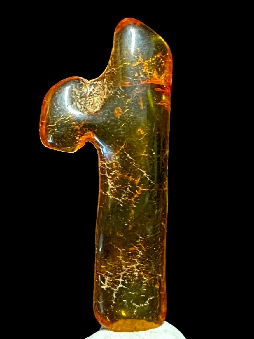 2) サンシャイン「ゴールデン・アンバー(琥珀)」原石(ポーランド産)