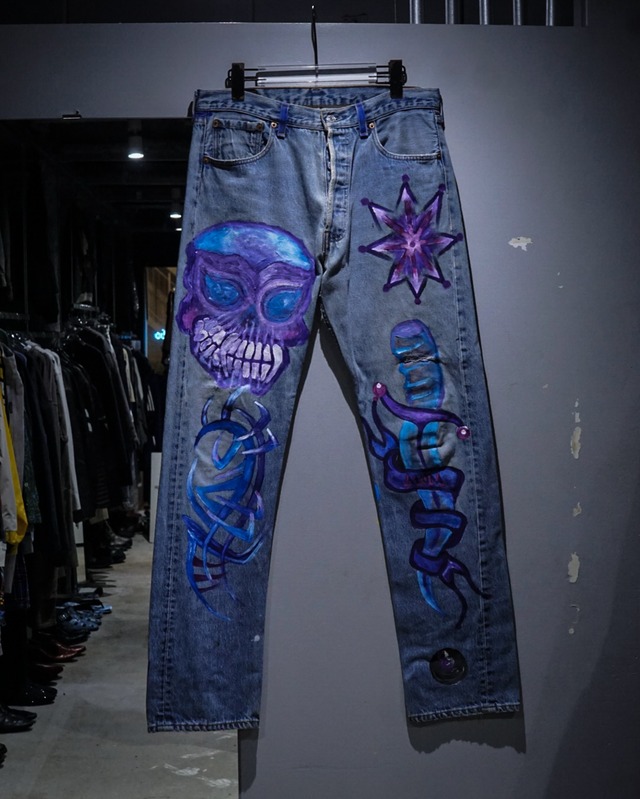 【add (C) vintage】“Levi's 501XX” Hand Drawing Custom Vintage Pants