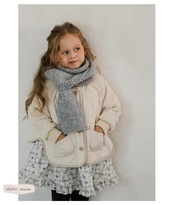 韓国子供服 / 26winter / puella FLO / ノエルキルティングジャンパー(ベージュ) / キッズ / 冬服 *90~140*