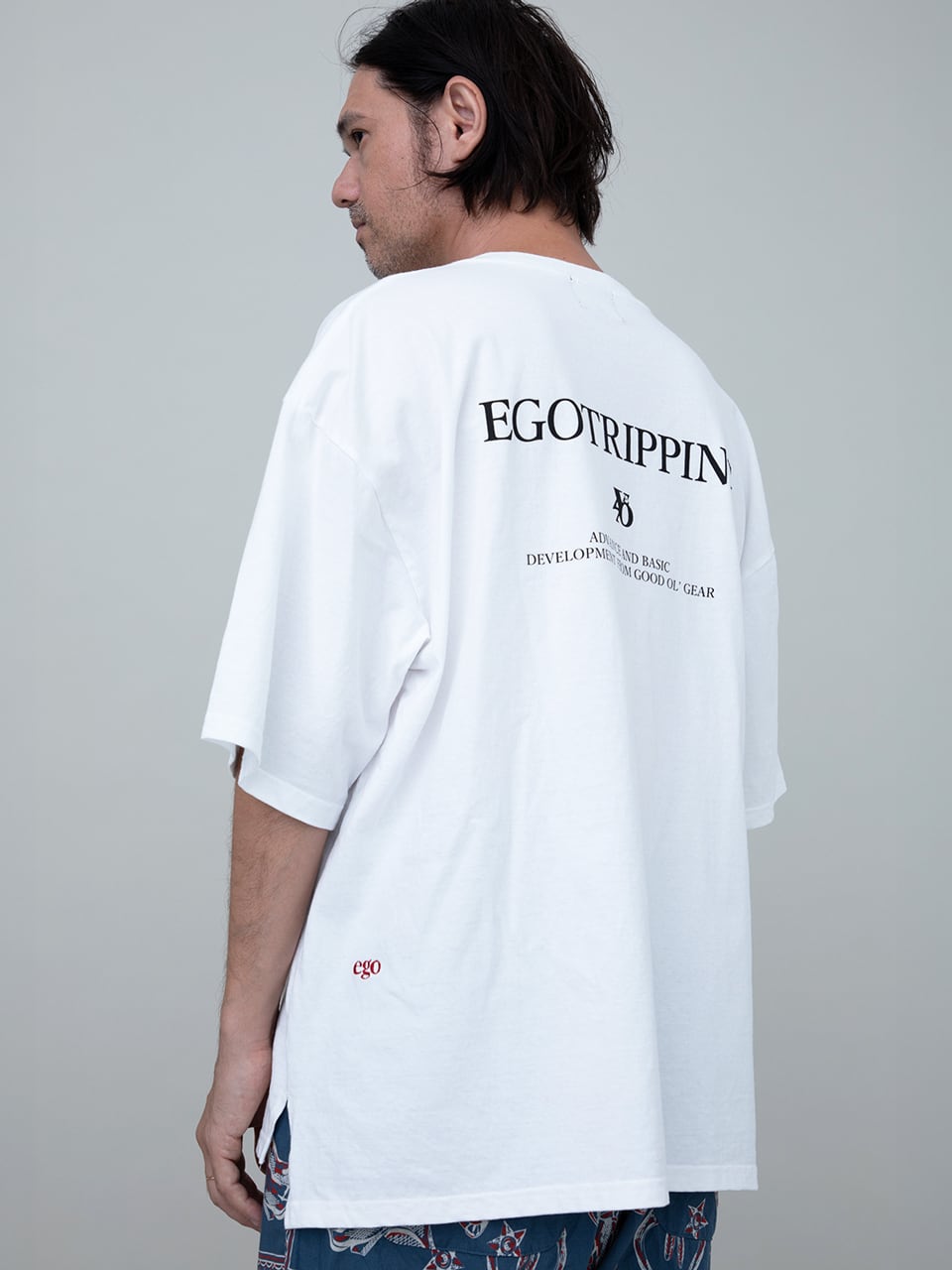 EGO TRIPPING (エゴトリッピング) PRINTTEE-B Tシャツ / WHITE 666607
