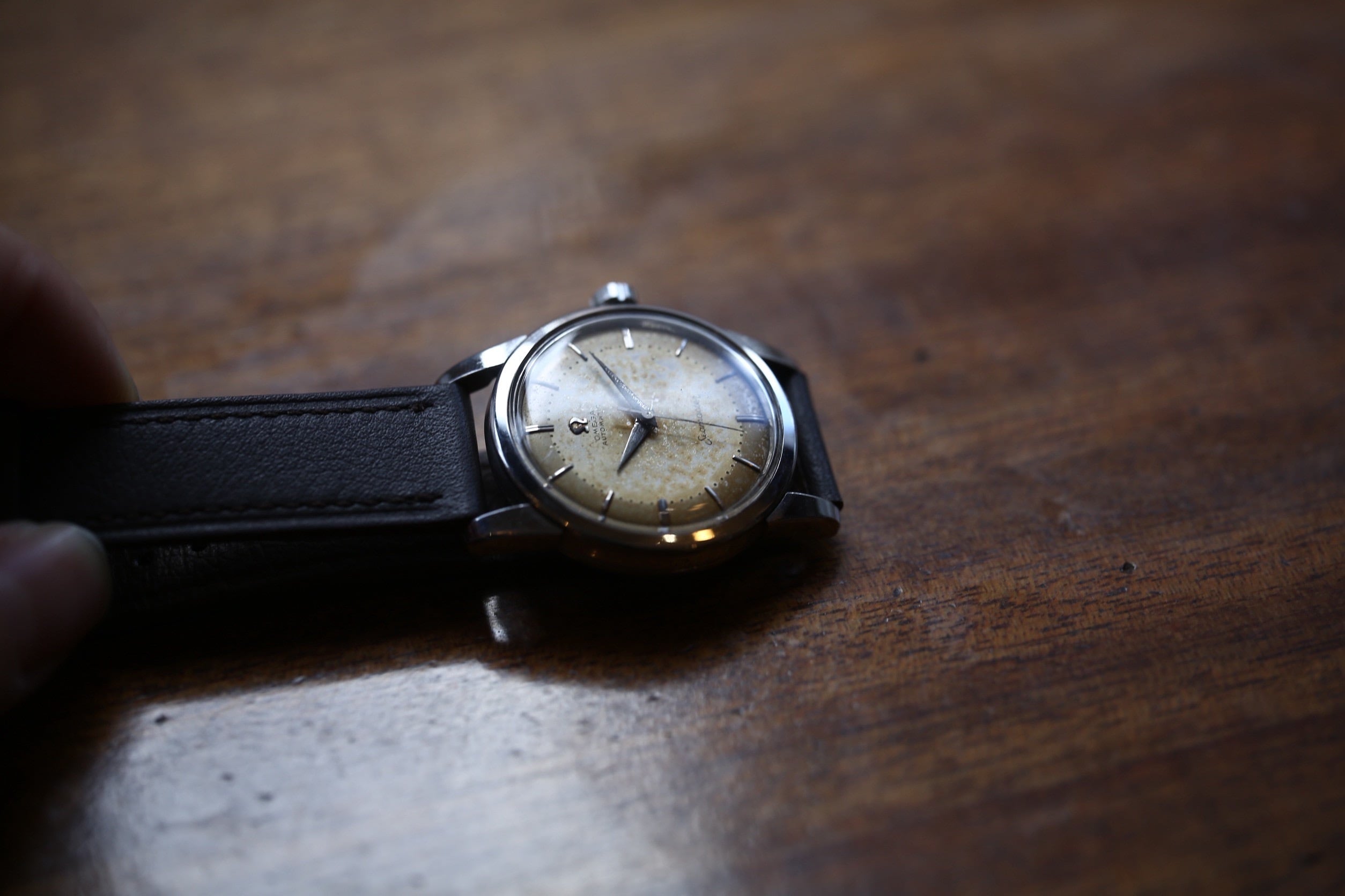 OMEGA】 1957年製 オメガ シーマスター 第三世代 砲弾インデックス