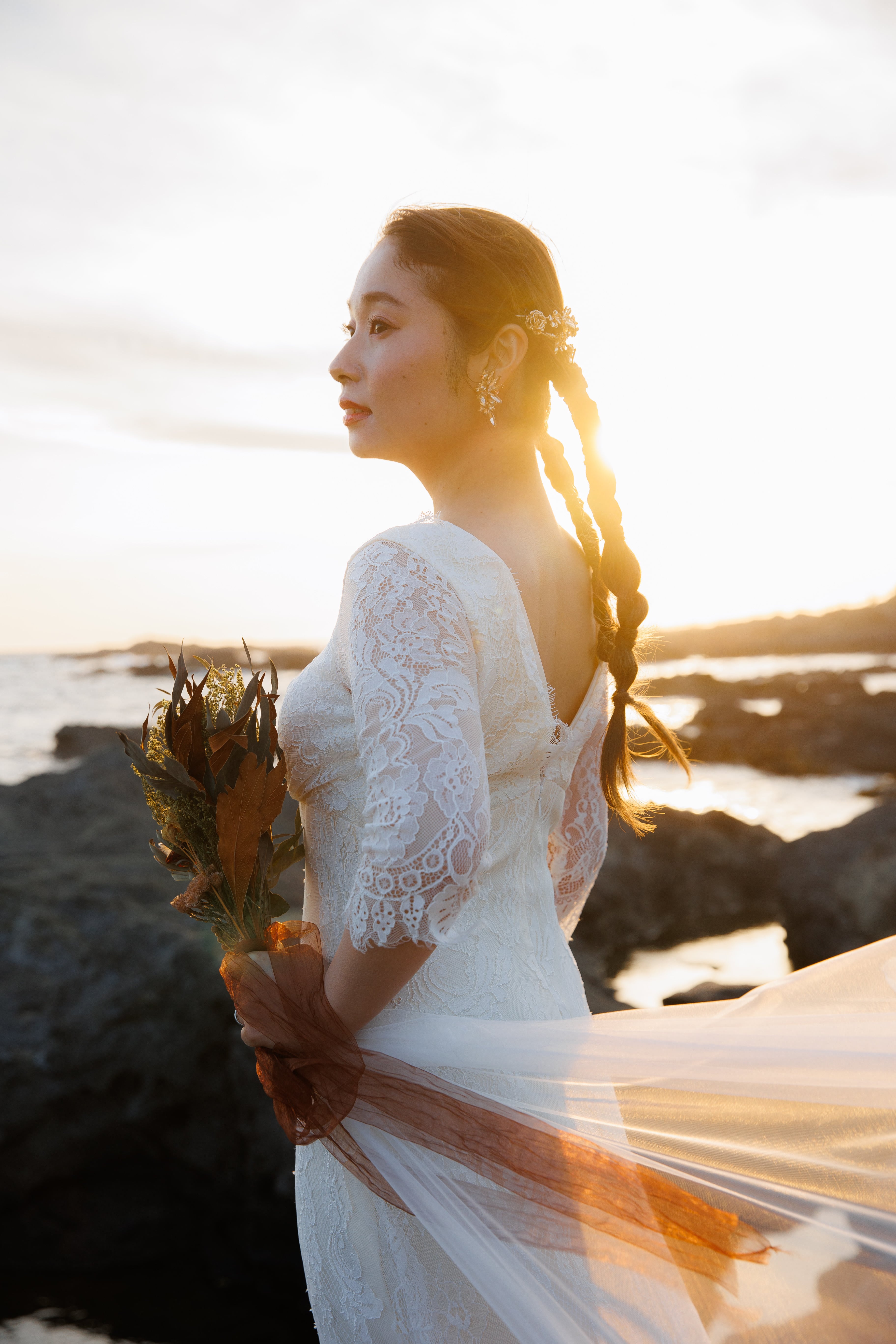 総レースナチュラルドレス | miawedding