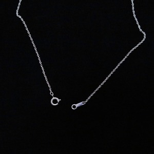 シルバー925 ネックレスチェーン小豆50cm　1.4mm幅　