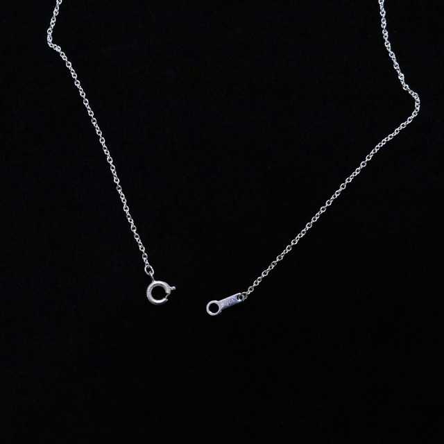 シルバー925 ネックレスチェーン小豆50cm　1.4mm幅　