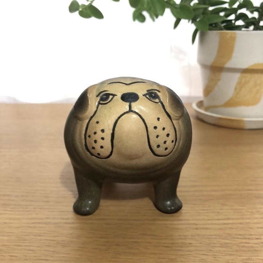 リサラーソン ラーソン ケンネル ブルドッグ Kennel Bulldog グレー