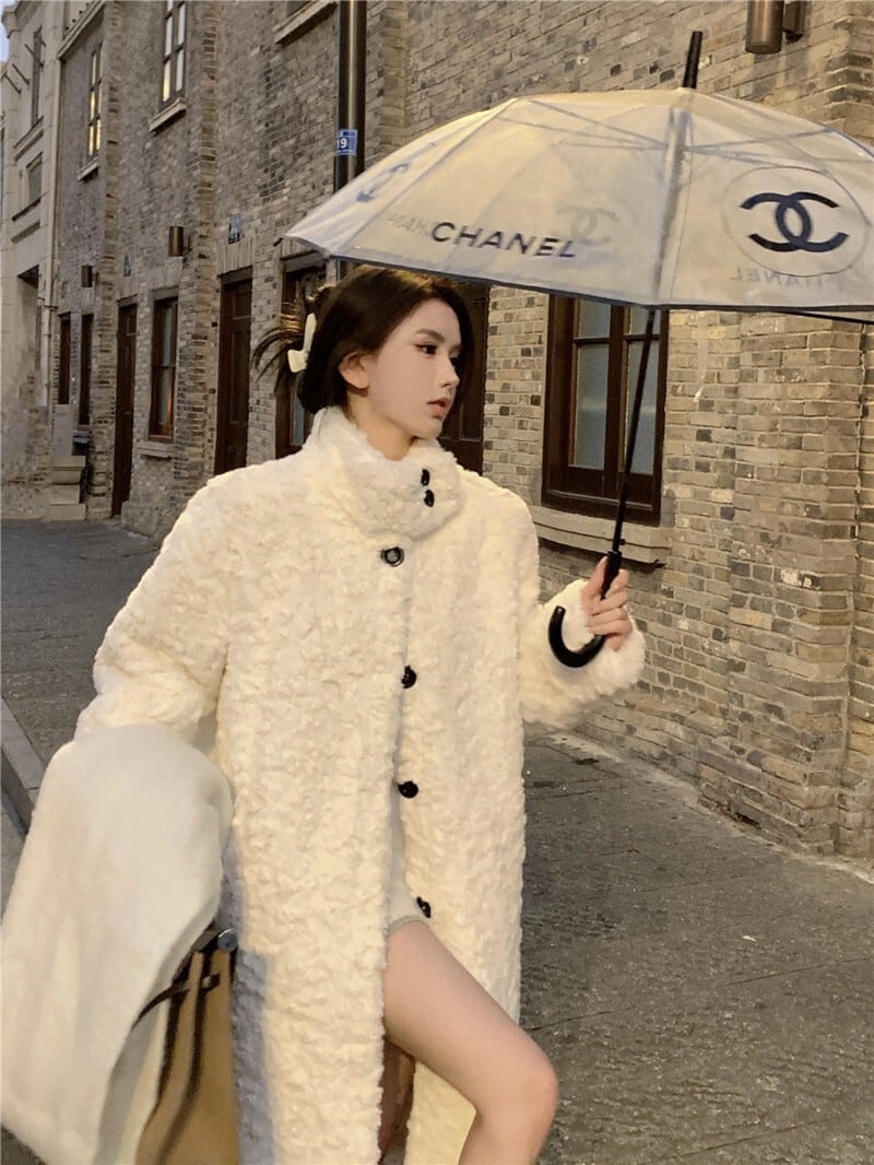 【新品タグ付き】クイーンズコート白アウターロングコートＭ 楽天市場】フォックス ファーコート ボリューム フォックス