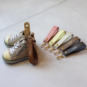 シュリンクレザー シューズクリップ【ゴールド】