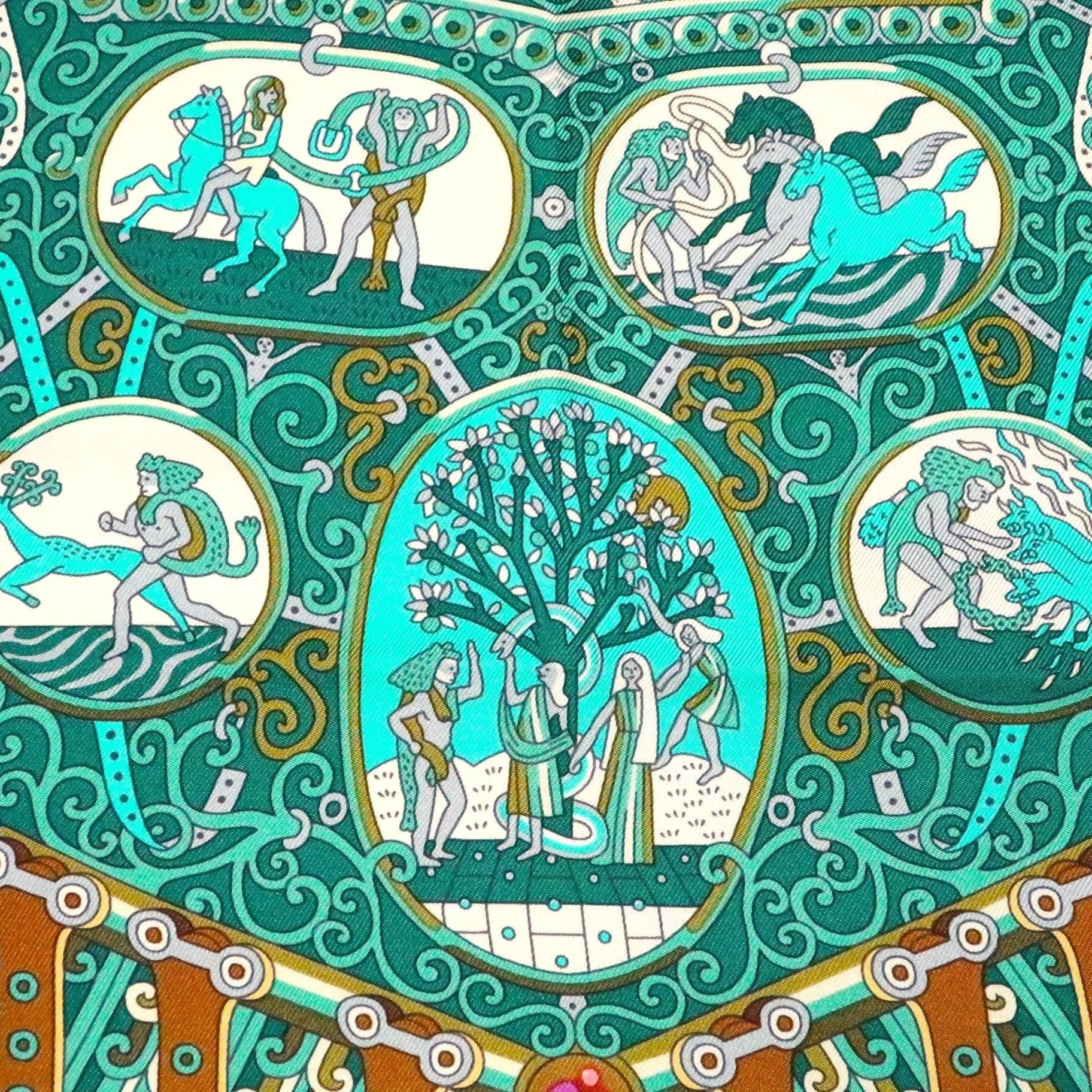 エルメス HERMES/スカーフ カレ90 軍神マルス SOUS LE GIDE DE MARS