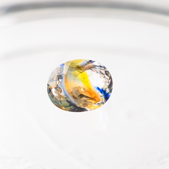 オーバル 10×8mm #280【硝子の宝石】箔入