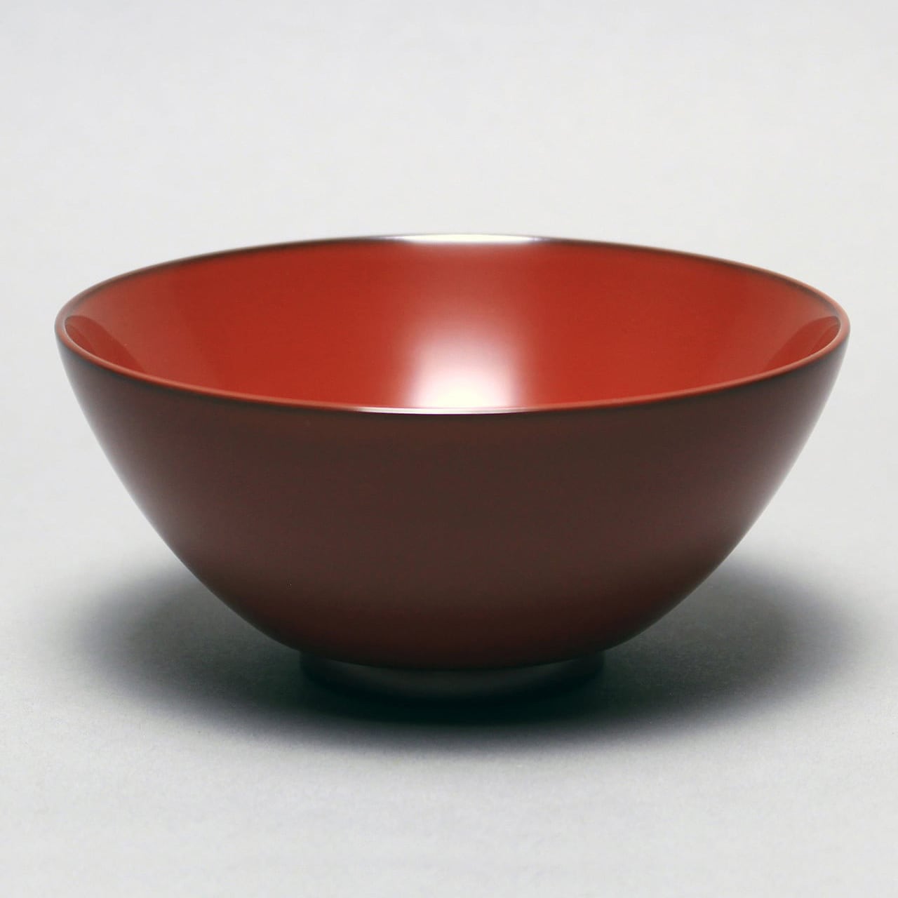 008-飯椀 一文字型 本朱塗(大)