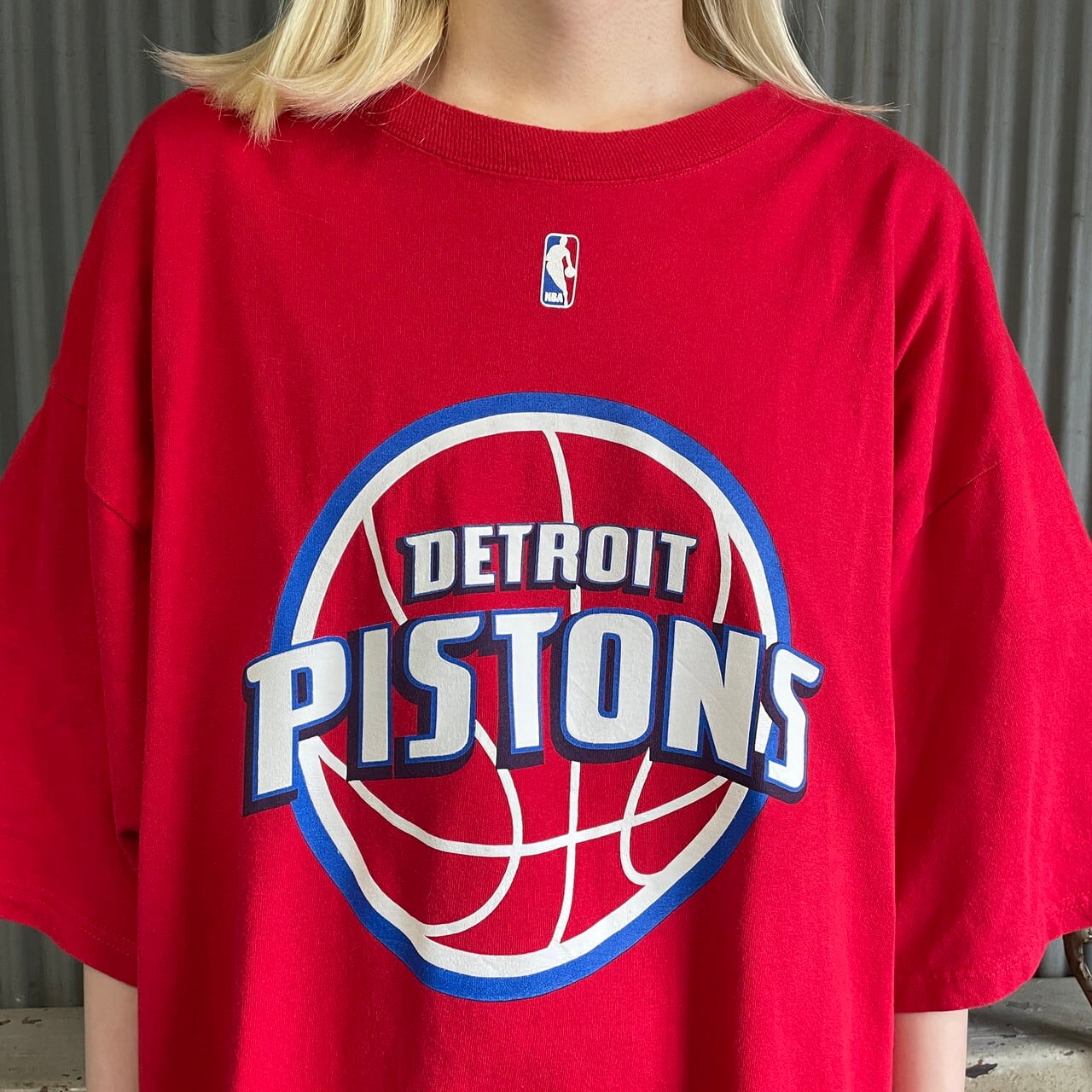 NBA デトロイト・ピストンズ ゲームシャツ ビッグサイズ NBA DETROIT PISTONS デトロイトピストンズ チームロゴ