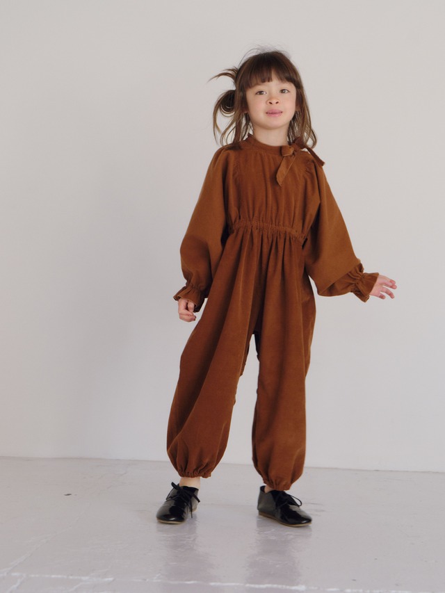 【26AW】folkmade(フォークメイド)Noble Jumpsuit CHESTNUT(90/100/110)サロペット オールインワン