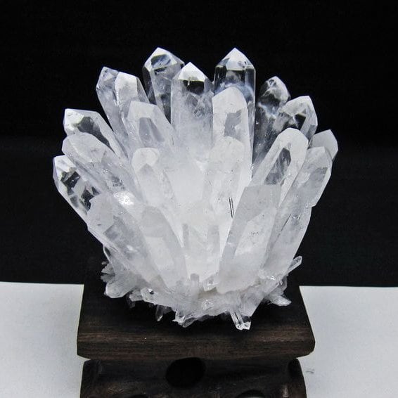 水晶 クラスター 水晶 原石 台座付属 一点物 182-8658
