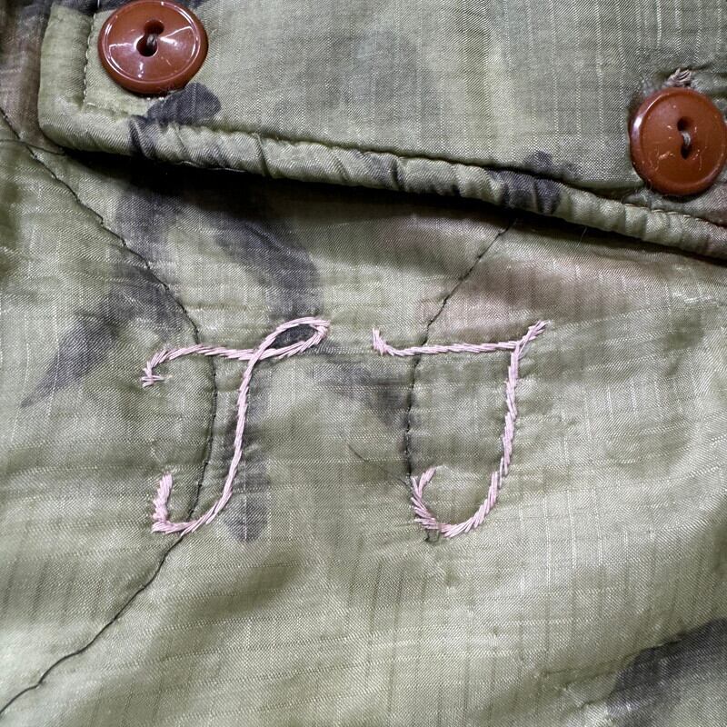 60's~ Unknown キルティングポンチョライナーカスタムファティーグ