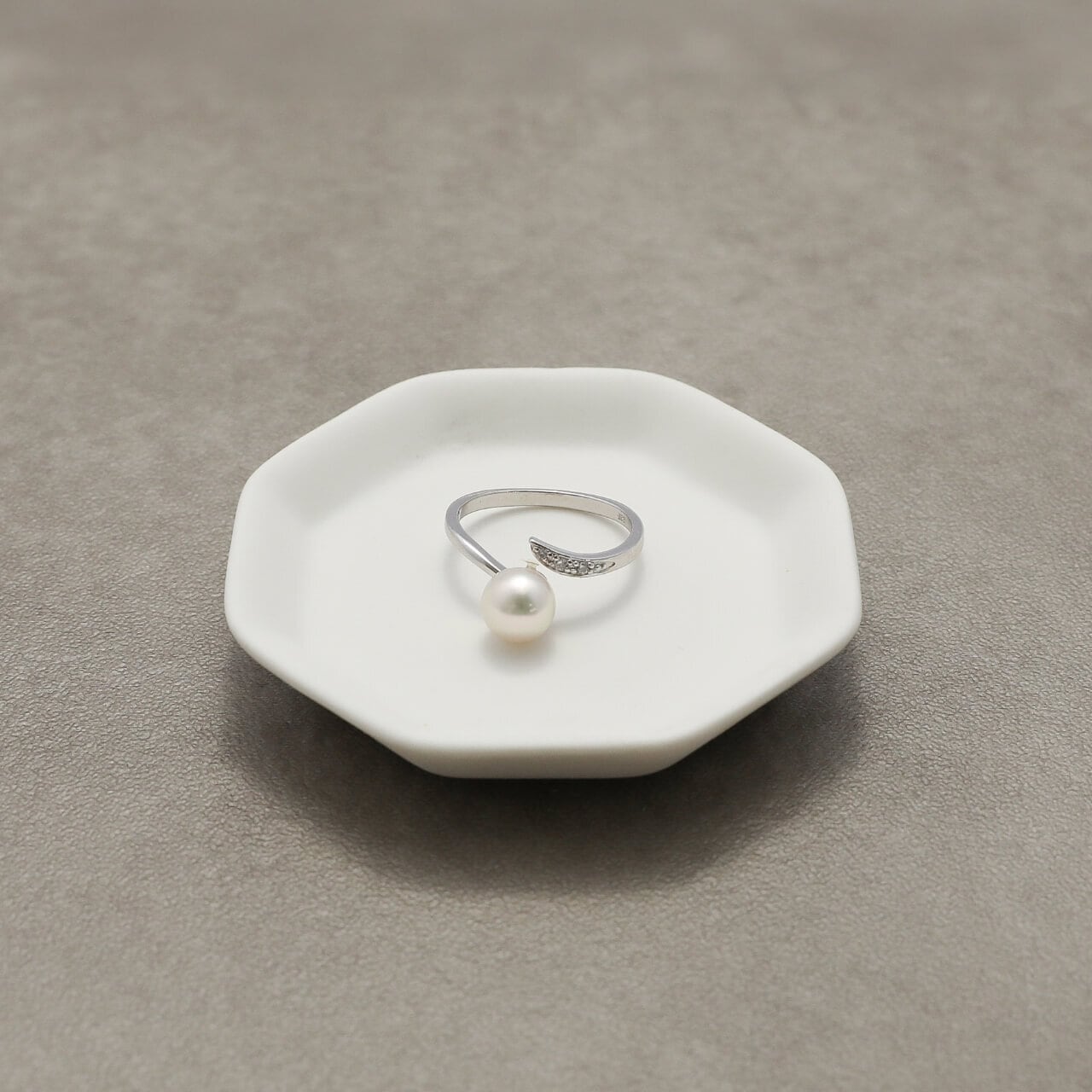 アコヤパール SVフリーサイズリング / カーブデザイン(sp-0027)