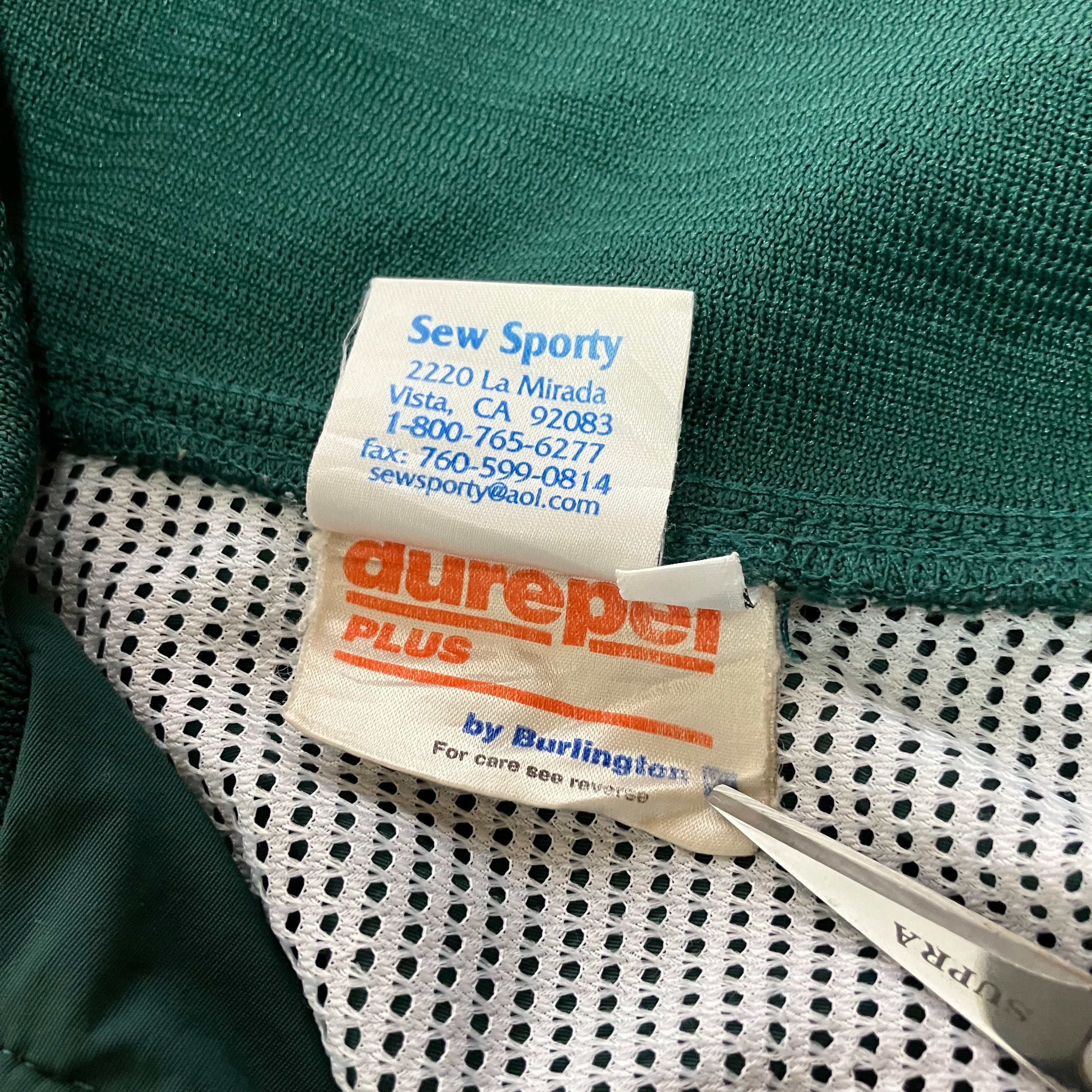 USA製 Sew Sportly ナイロンジャケットL ナイロン グリーン USA製 Sew Sportly ナイロンジャケットL ナイロン グリーン