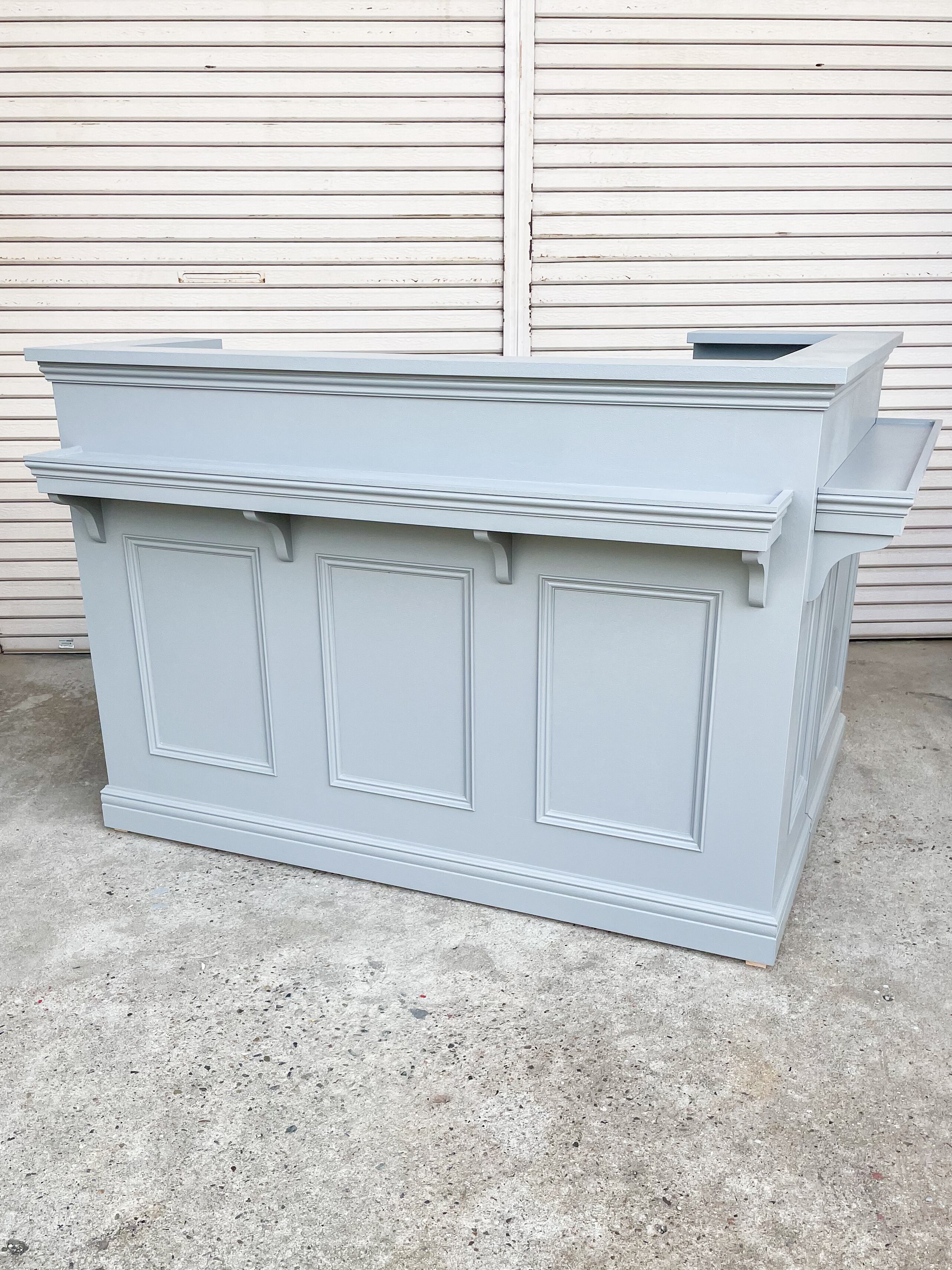 美容クリニック向けL字カウンター92 （かわいい受付カウンター・ビル内