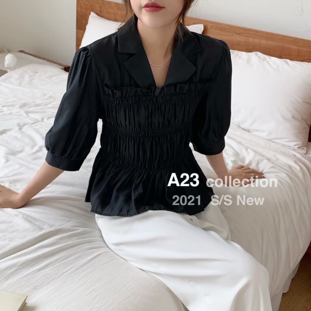 ビスチェレイヤード風ブラウス　AJ3396-958