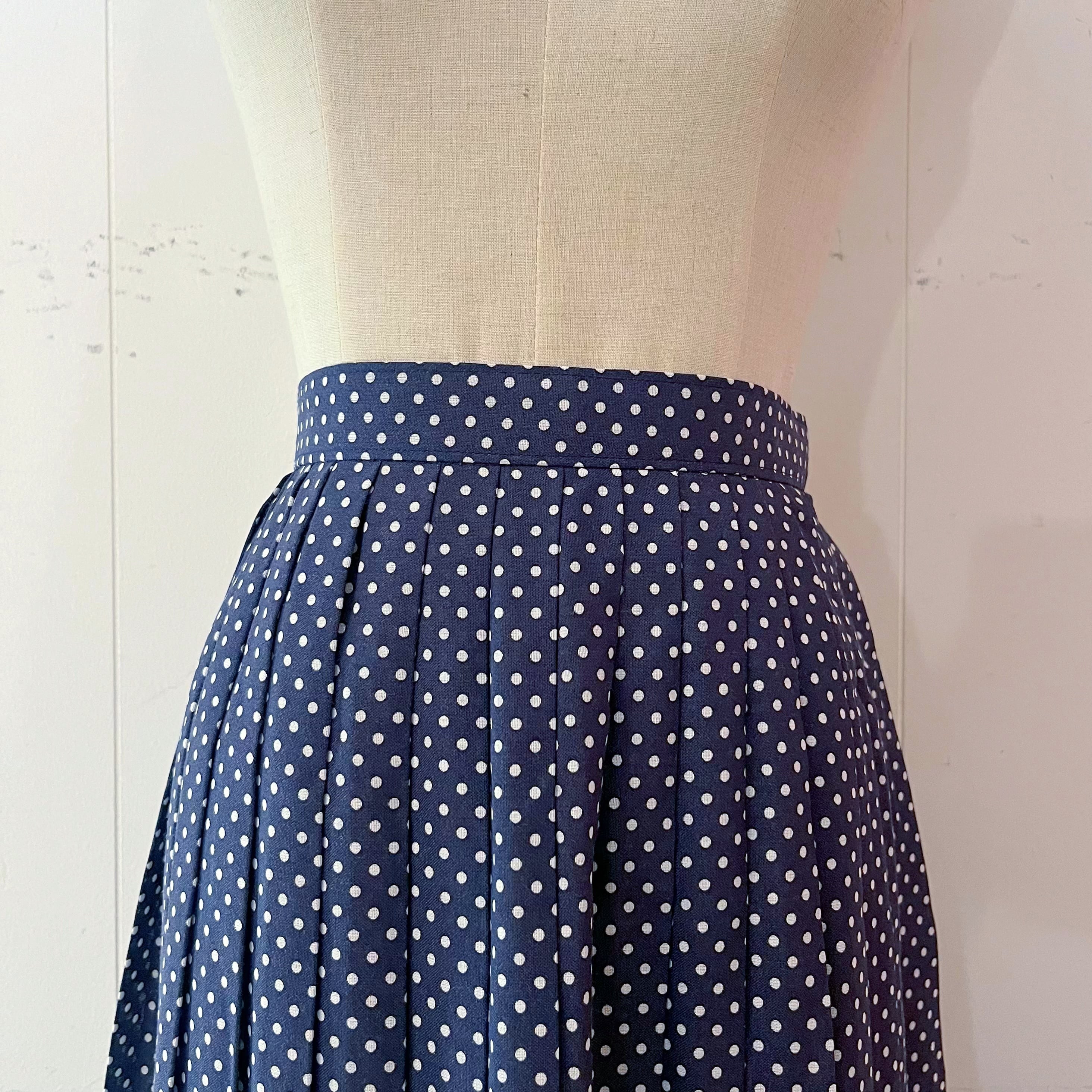 flower lace printed pleats skirt