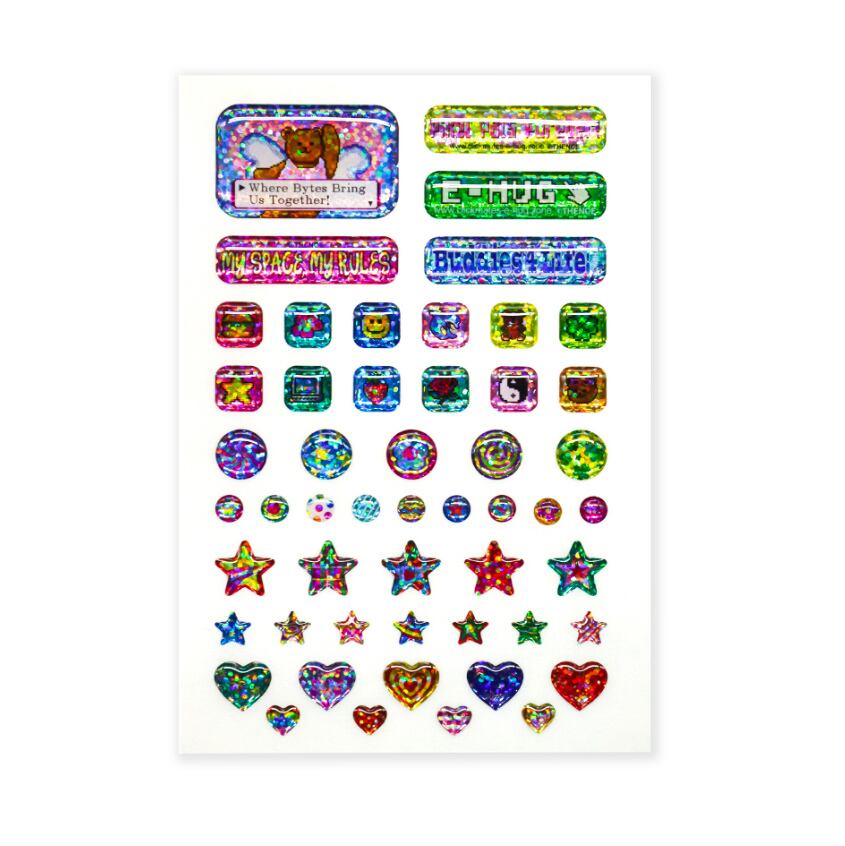 Icons」グリッター エポキシステッカー | THENCE