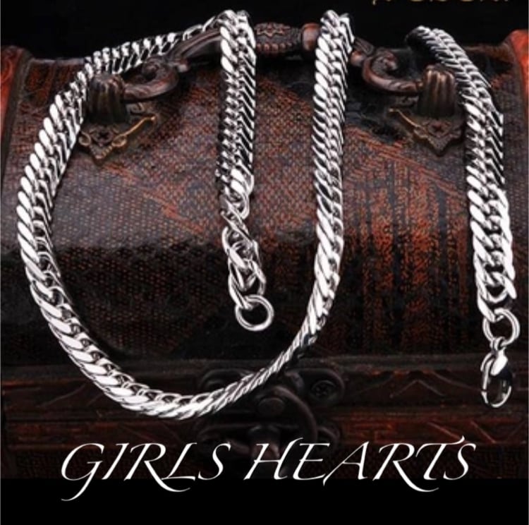 ステンレス2面喜平 犬用首輪